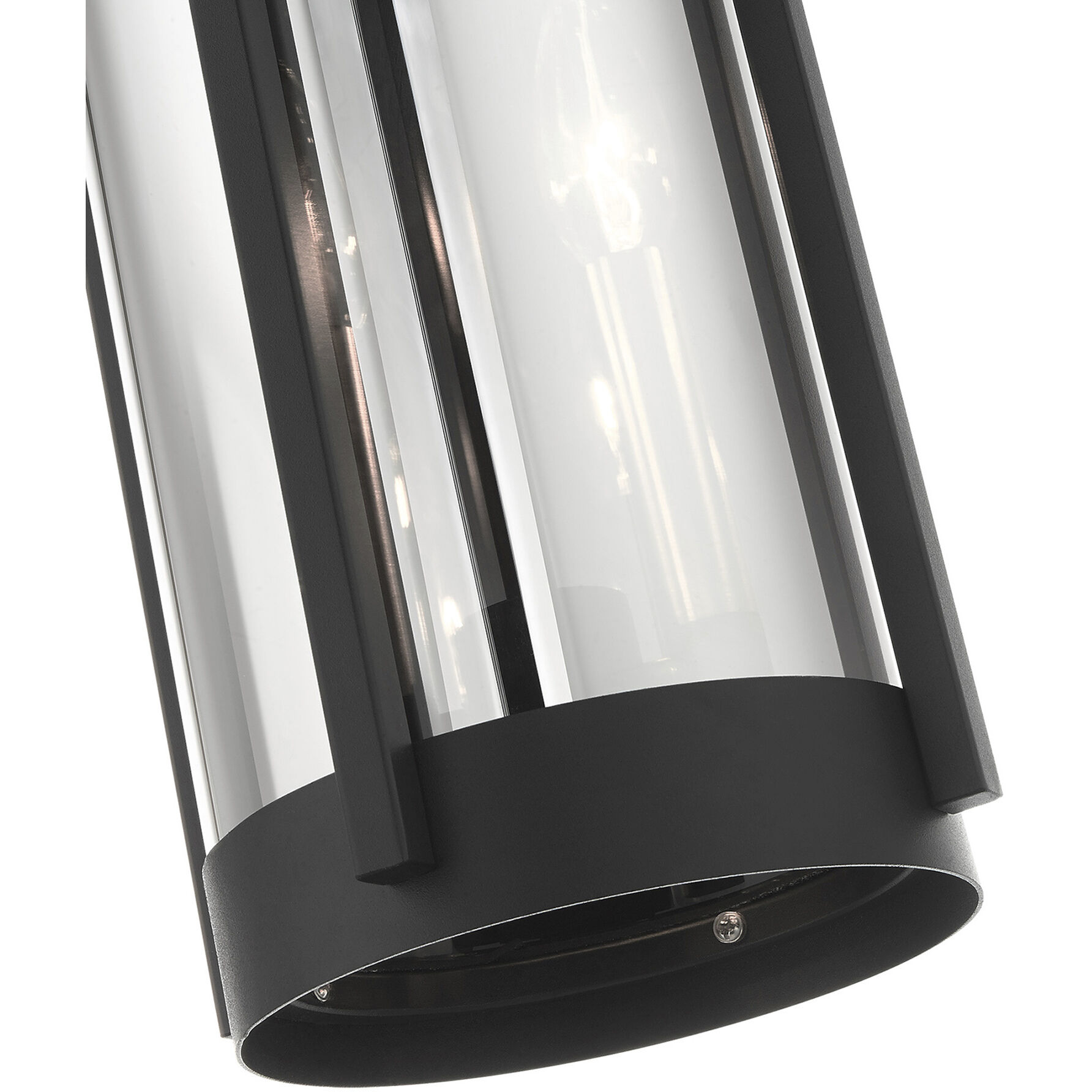 Sheridan 2 Light 7.5 inch Black with Brushed Nickel Candles Outdoor Pendant Lantern