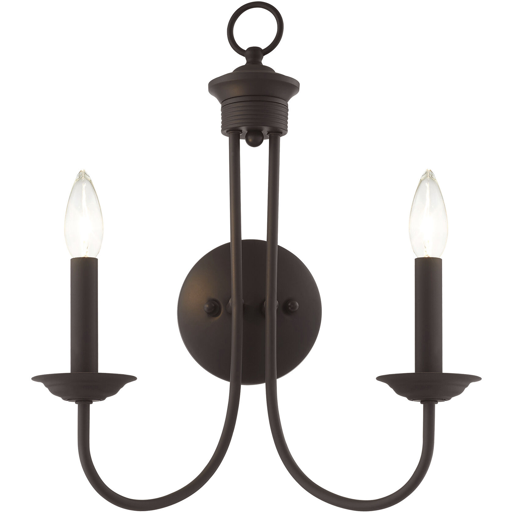 Estate 2 Light 14 inch Bronze Sconce Wall Light