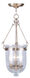 Jefferson 3 Light 12 inch Antique Brass Chain Lantern