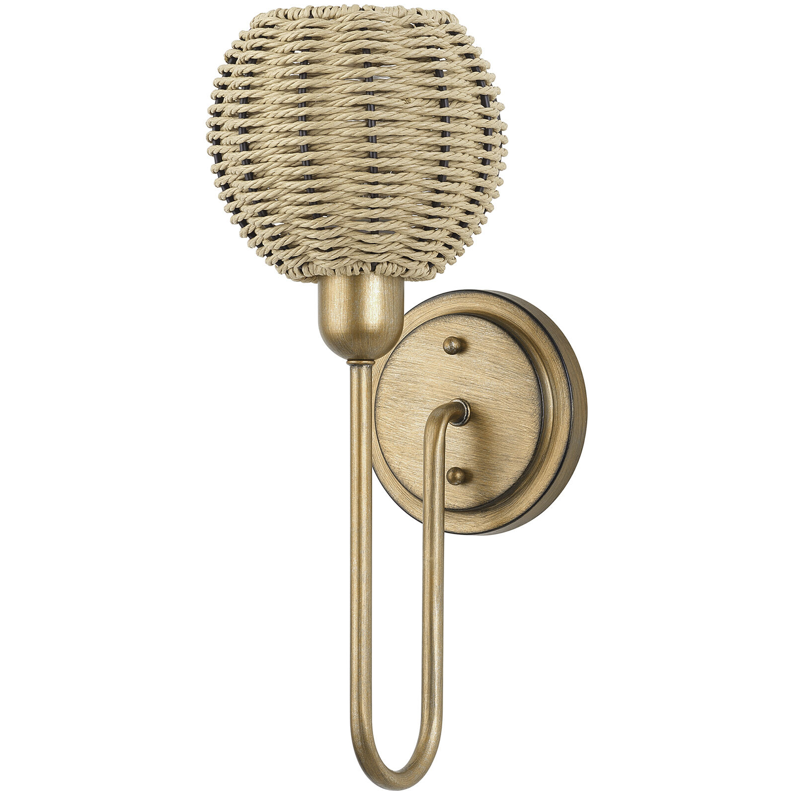 Summervine Wall Sconce Wall Light in Antique Gold Leaf, Single