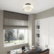 Manorwood 3 Light 15 inch English Bronze Semi Flush Mount Ceiling Light, Large