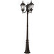 Hamilton 3 Light 86 inch Bronze Outdoor 3 Head Post