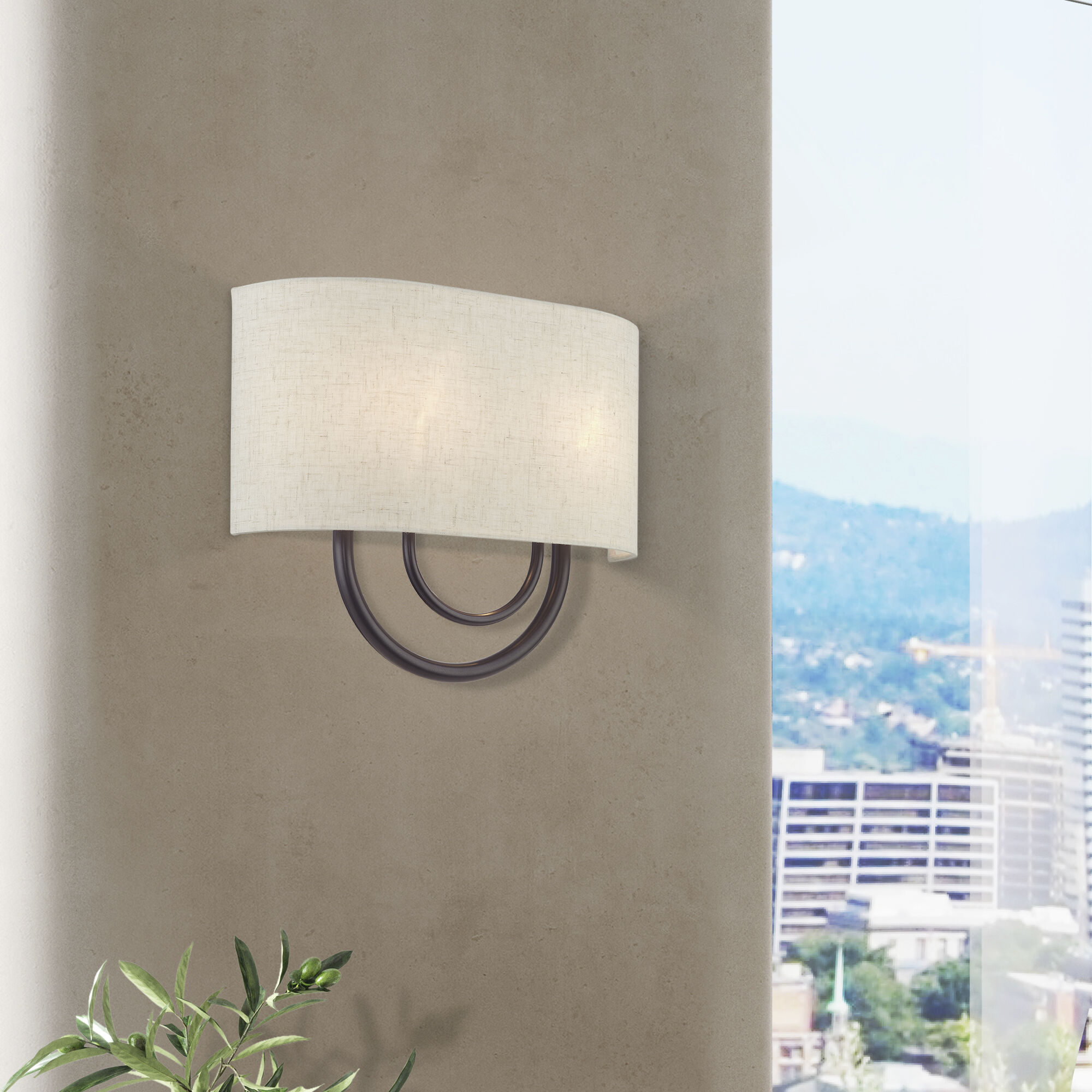 Stratton 2 Light 13 inch English Bronze ADA Wall Sconce Wall Light