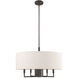 Meridian 6 Light 24 inch English Bronze Pendant Chandelier Ceiling Light