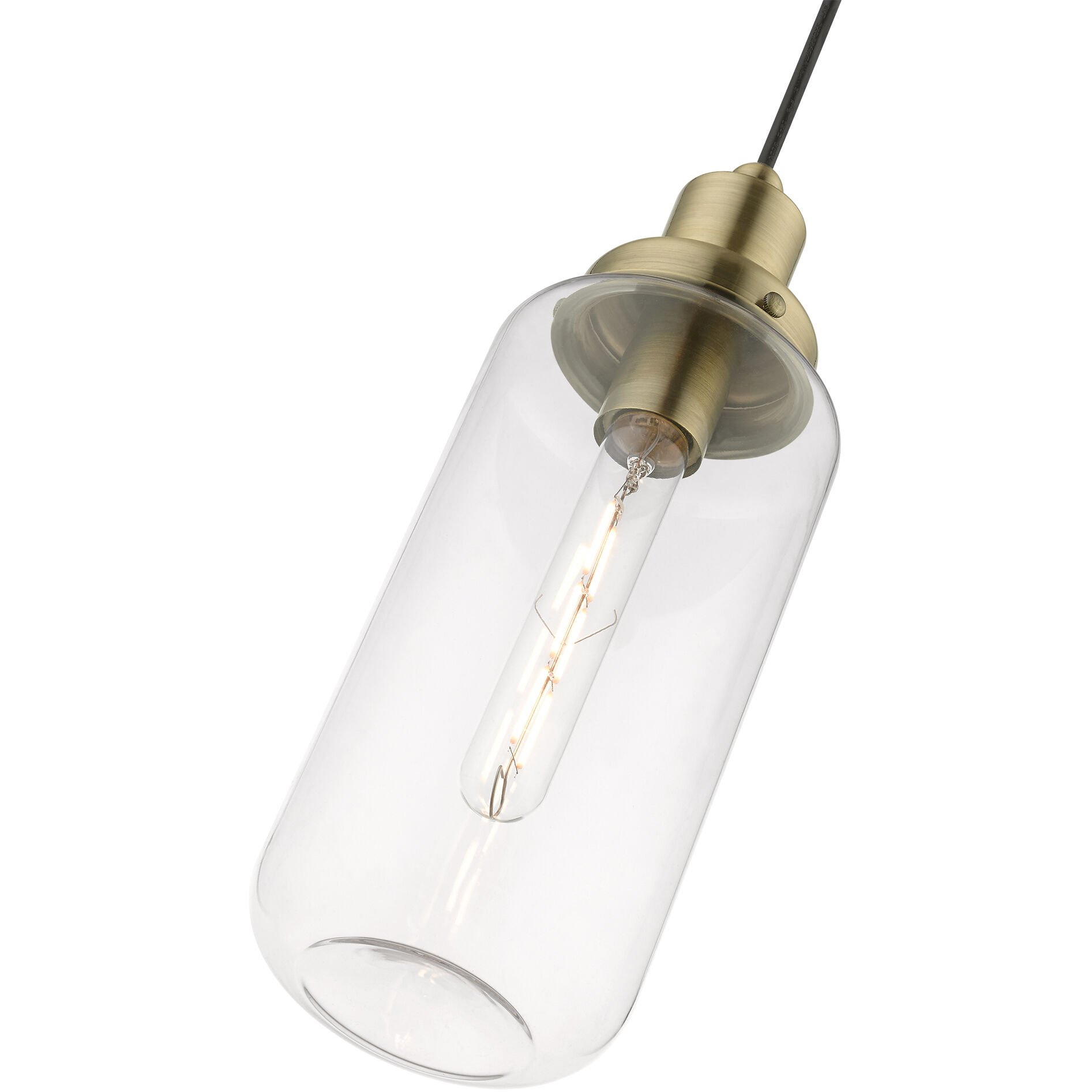 Oakhurst 1 Light 5 inch Antique Brass Mini Pendant Ceiling Light