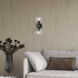 Downtown 2 Light 6.5 inch Black with Brushed Nickel Accents Vanity Sconce Wall Light, Sphere