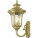 Oxford 3 Light 22 inch Soft Gold Outdoor Wall Lantern, Large