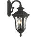 Oxford 3 Light 23 inch Textured Black Outdoor Wall Lantern