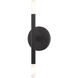 Copenhagen 2 Light 16 inch Black ADA ADA Sconce Wall Light 