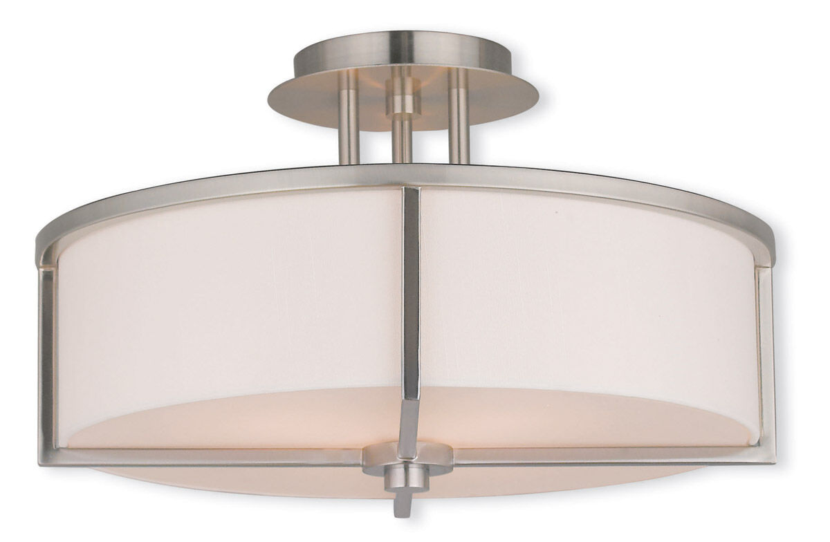 Wesley 3 Light 16.00 inch Semi-Flush Mount