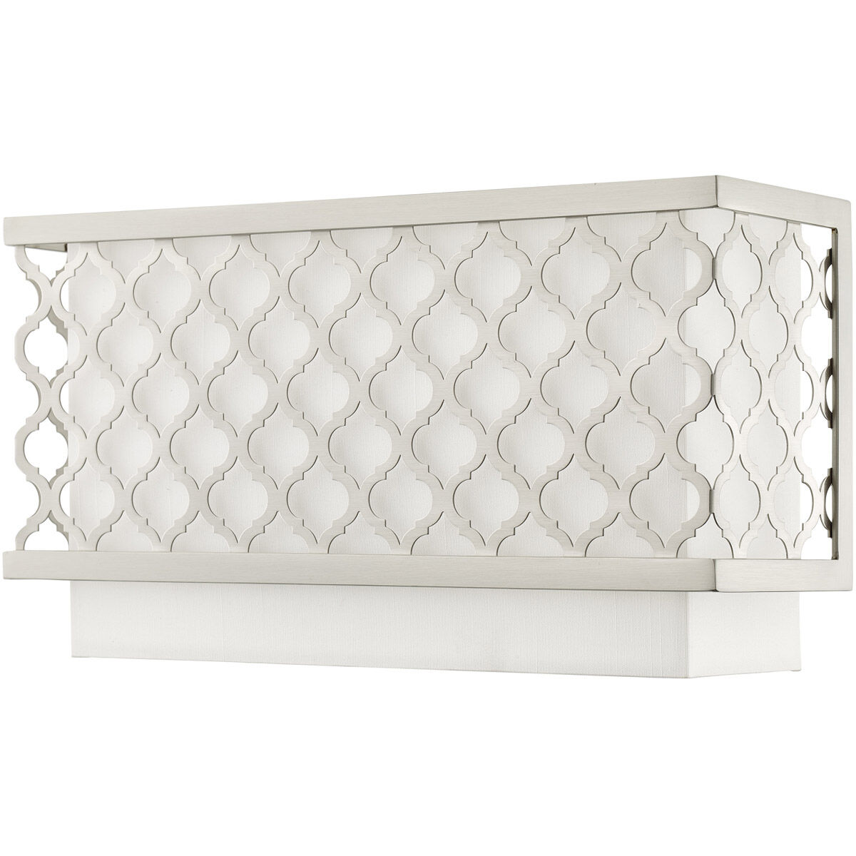 Arabesque 2 Light 13 inch Brushed Nickel ADA ADA Wall Sconce Wall Light