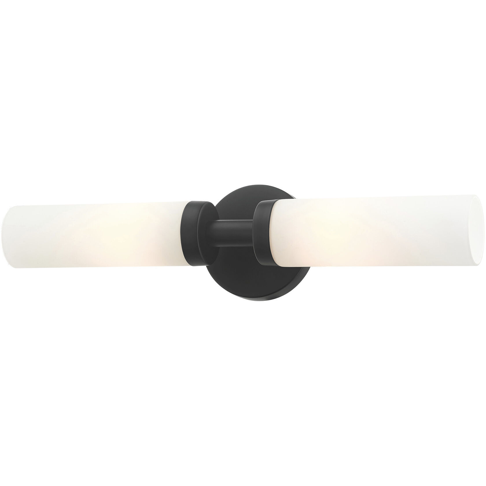 Aero 2 Light 18 inch Black ADA Vanity Sconce Wall Light