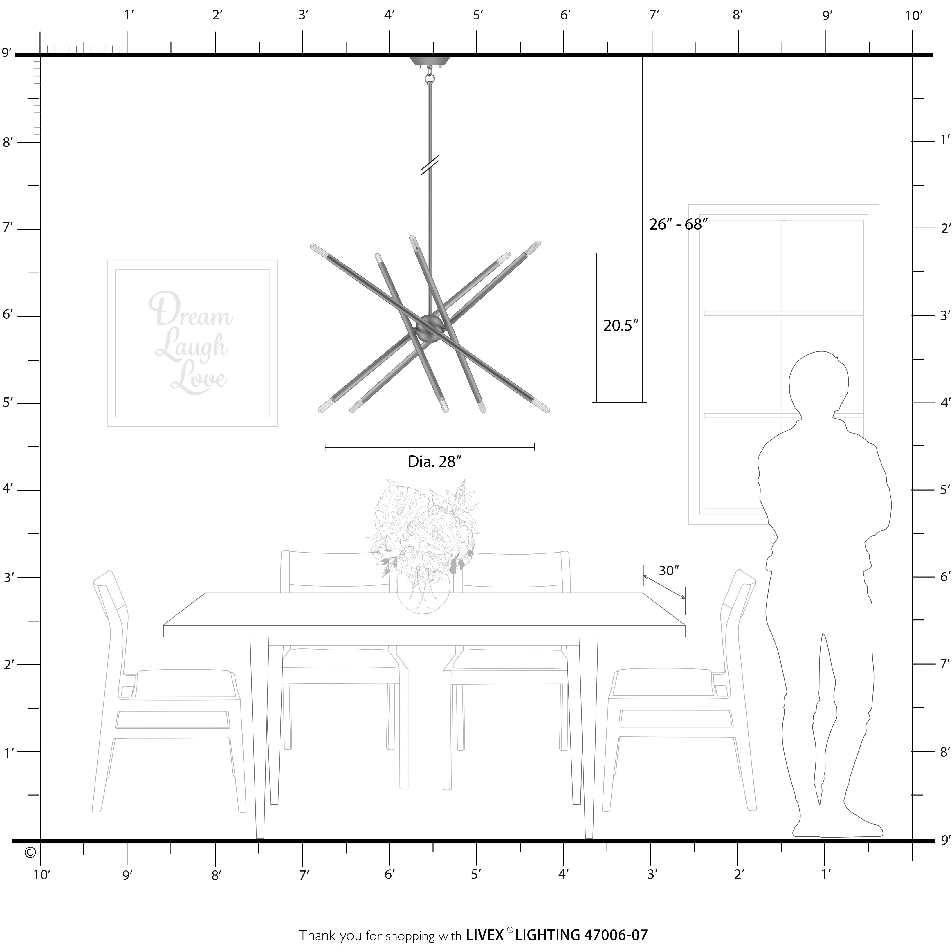 Soho 10 Light 28 inch Bronze with Antique Brass Accents Chandelier Ceiling Light