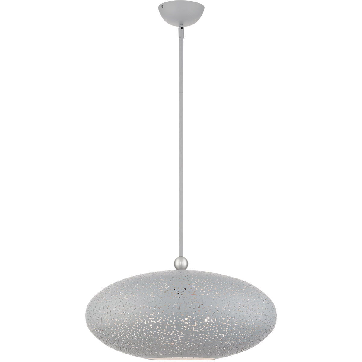 Charlton 3 Light 20 inch Nordic Gray with Brushed Nickel Accents Pendant Ceiling Light