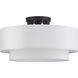 Manorwood 3 Light 18 inch Bronze Semi-Flush Ceiling Light