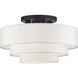 Manorwood 4 Light 21 inch Bronze Semi-Flush Ceiling Light