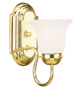 Riviera 1 Light 5 inch Polished Brass Bath Vanity Wall Light