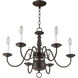 Williamsburgh 6 Light 24 inch Bronze Chandelier Ceiling Light