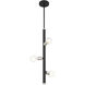Bannister 3 Light 6 inch Black Pendant Ceiling Light
