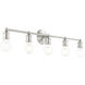 Lansdale 5 Light 34 inch Brushed Nickel Vanity Sconce Wall Light