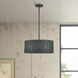 Weavington 3 Light 18 inch Black Pendant Chandelier Ceiling Light