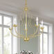 Katarina 5 Light 23 inch Soft Gold Chandelier Ceiling Light