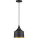 Bolita 8 inch Bronze with Antique Brass Accents LED Pendant Ceiling Light
