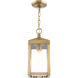 Nyack 1 Light 6 inch Antique Brass Outdoor Pendant Lantern