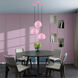 Allison 1 Light 10 inch Shiny Pink Mini Pendant Ceiling Light
