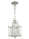 Livingston 3 Light 10 inch Brushed Nickel Convertible Mini Pendant/Ceiling Mount Ceiling Light