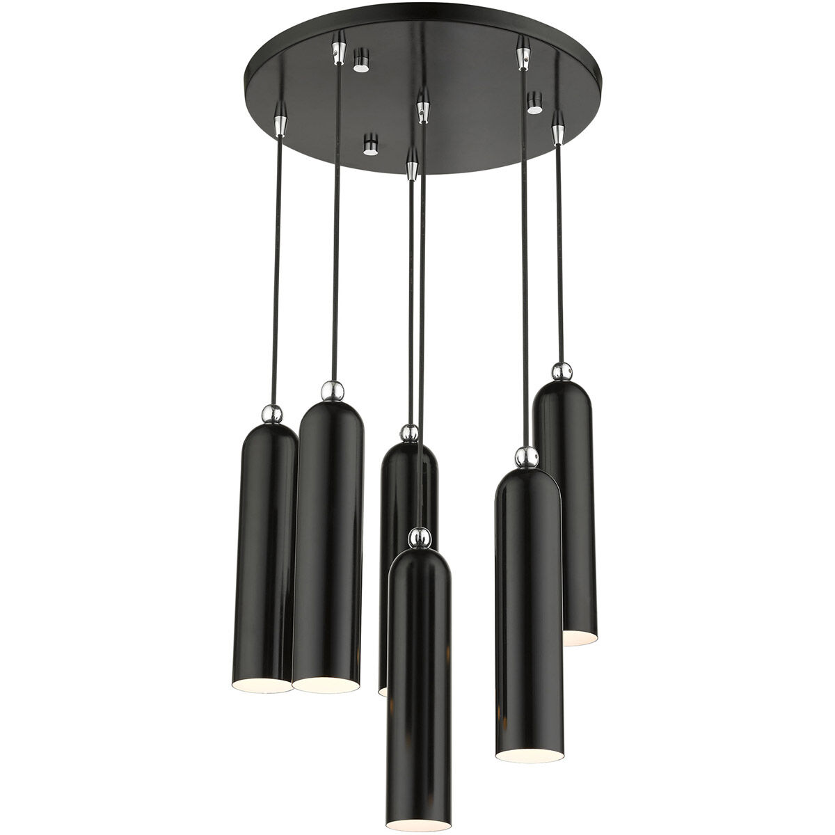 Ardmore 6 Light 19 inch Shiny Black Pendant Ceiling Light