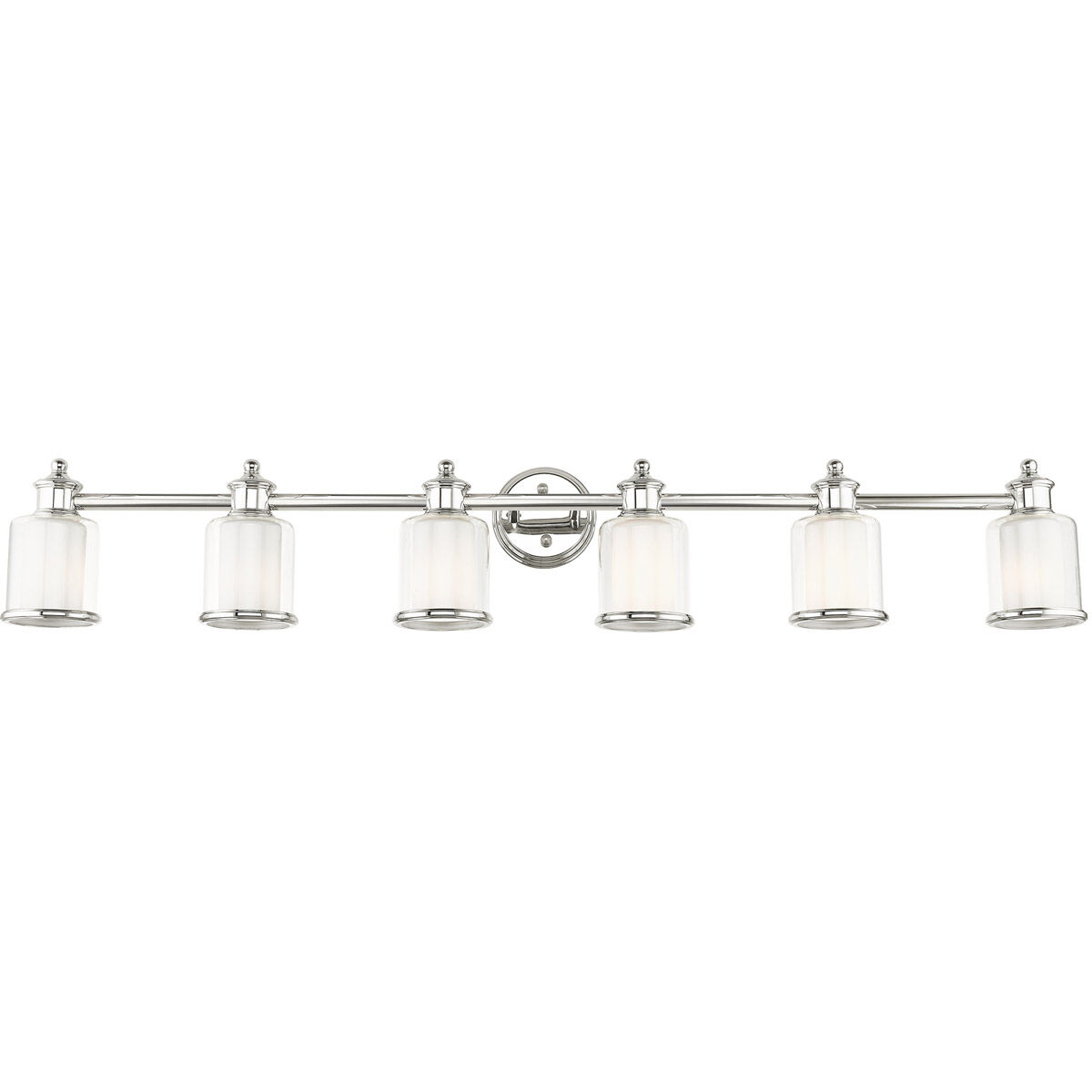 Middlebush 6 Light 55 inch Polished Nickel Vanity Sconce Wall Light