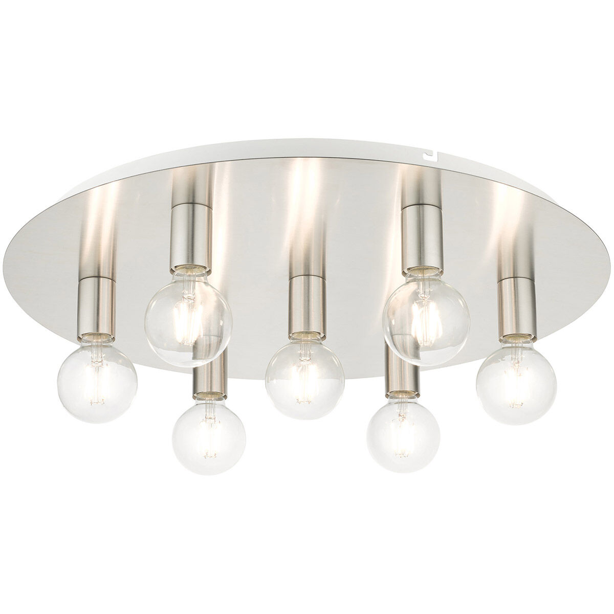 Hillview 7 Light 24 inch Brushed Nickel Flush Mount Ceiling Light