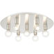 Hillview 7 Light 24 inch Brushed Nickel Flush Mount Ceiling Light