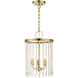 Elizabeth 3 Light 11 inch Antique Brass Pendant Chandelier Ceiling Light