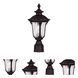 Oxford 1 Light 15.5 inch Bronze Small Outdoor Post Top Lantern