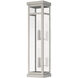 Hopewell 2 Light 22 inch Brushed Nickel Outdoor Wall Lantern