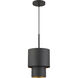 Zolana 1 Light 8.5 inch Bronze Mini Pendant Ceiling Light