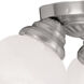 Edgemont 3 Light 14.75 inch Brushed Nickel Semi-Flush Mount Ceiling Light