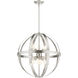 Stoneridge 6 Light 24 inch Brushed Nickel Pendant Chandelier Ceiling Light