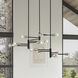 Bannister 15 Light 41.25 inch Black with Brushed Nickel Accents Extra Large Chandelier Ceiling Light