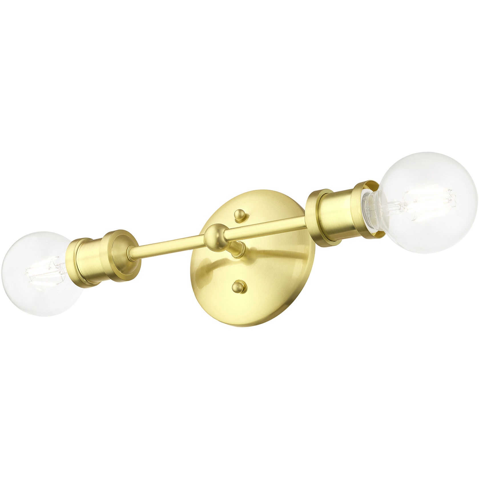 Lansdale 2 Light 5 inch Satin Brass Vanity Sconce Wall Light