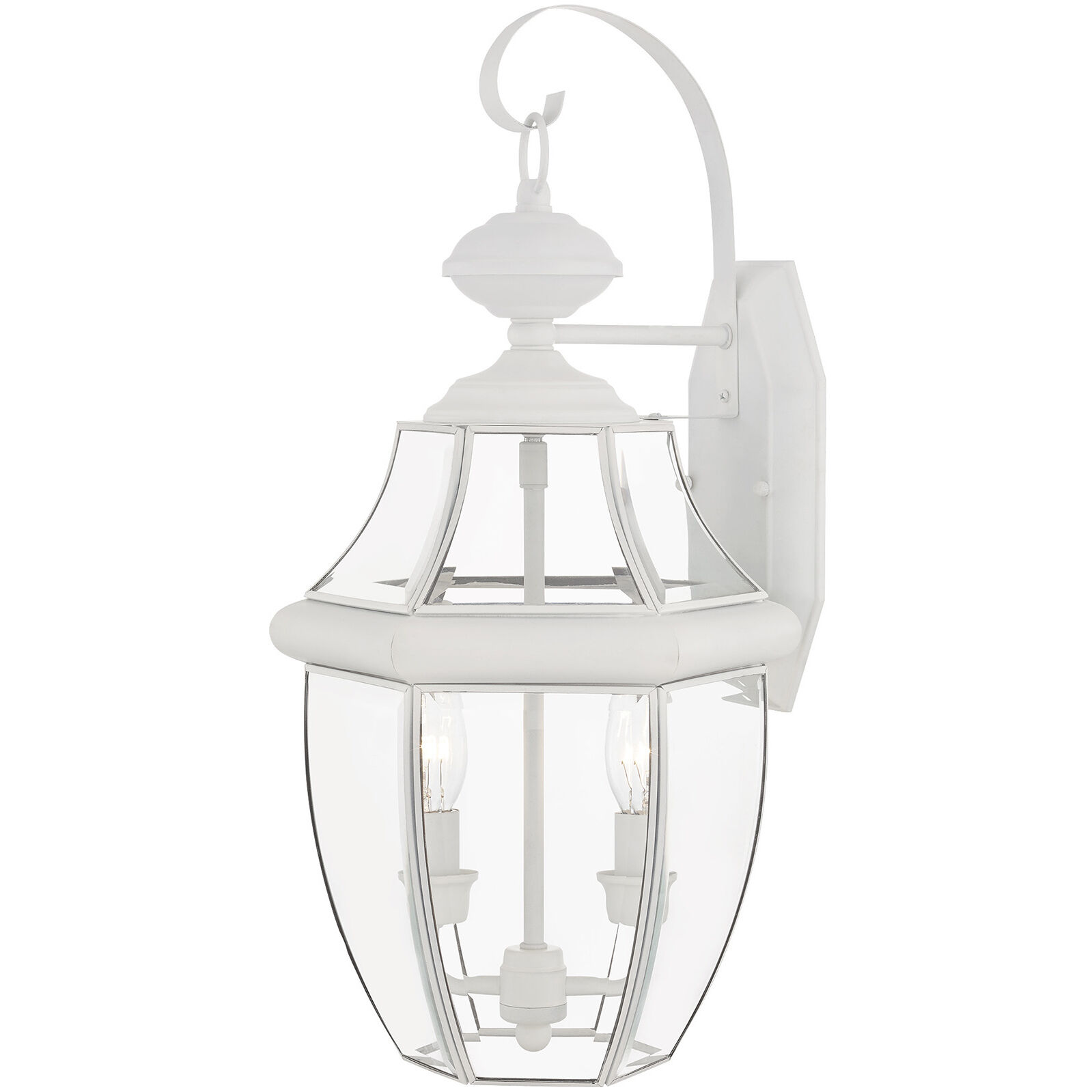 Monterey 2 Light 20 inch White Outdoor Wall Lantern