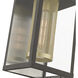 Franklin 1 Light 16 inch Bronze with Soft Gold Candle Outdoor Wall Lantern