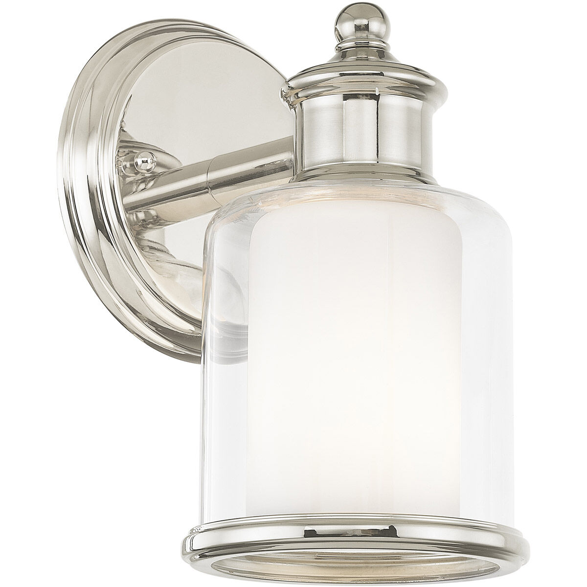 Middlebush 1 Light 6 inch Polished Nickel Wall Sconce Wall Light