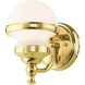 Oldwick 1 Light 6 inch Polished Brass Sconce Wall Light