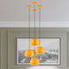 Allison 1 Light 10 inch Shiny Orange Mini Pendant Ceiling Light