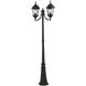 Hamilton 2 Light 86 inch Textured Black Outdoor Post Light