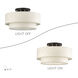 Manorwood 3 Light 18 inch English Bronze Large Semi-Flush Ceiling Light, Large
