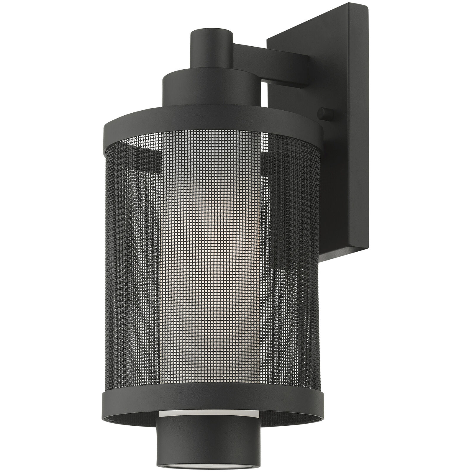 Nottingham 1 Light 15 inch Textured Black Outdoor Wall Lantern